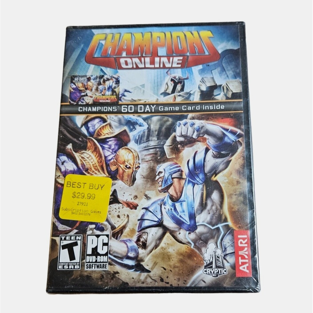 Champions Online Cryptic Atari Total Character‎ Customization Rated T PC DVD-ROM